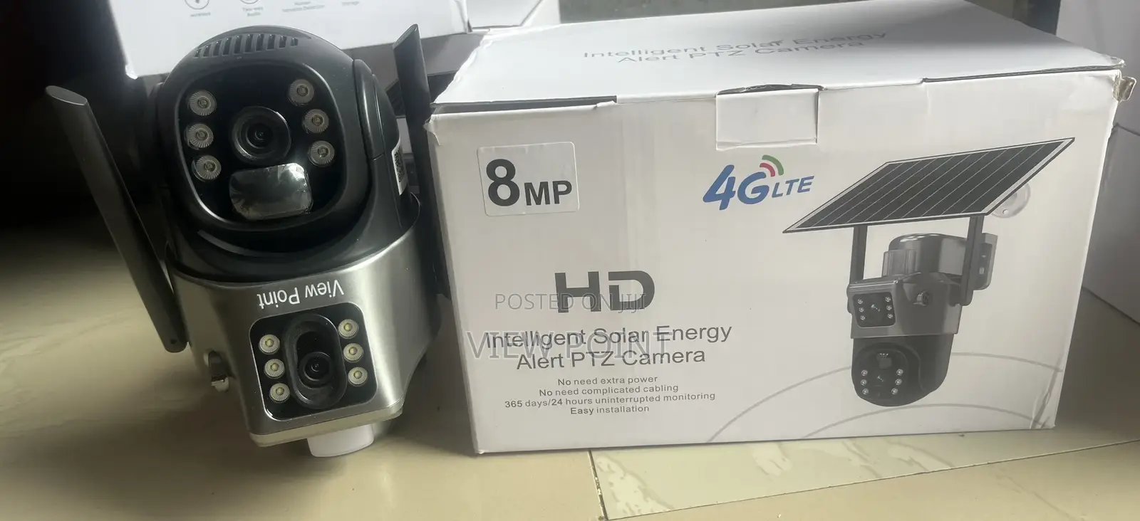 V380 Pro Dual Lens Ptz Solar Camera 5.0mp