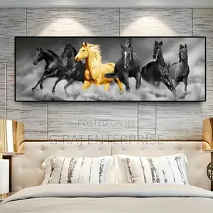 Wall HD Quality Horse Canvas 24X60 Inches