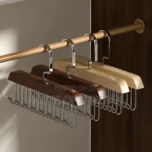 8hook Multifunctional Wooden Storage Hanger 3pcs