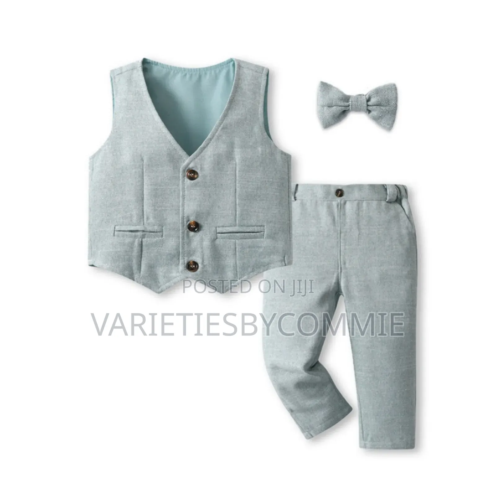 Luxury 2 Peices Suit Set With With Bow Tie