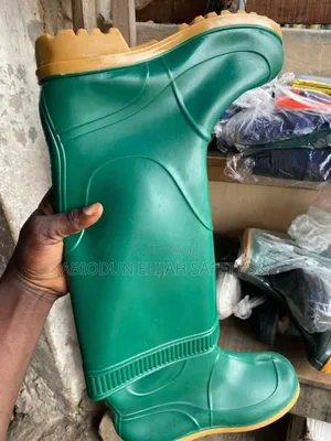Safety Rain Boot Green & Yellow Available