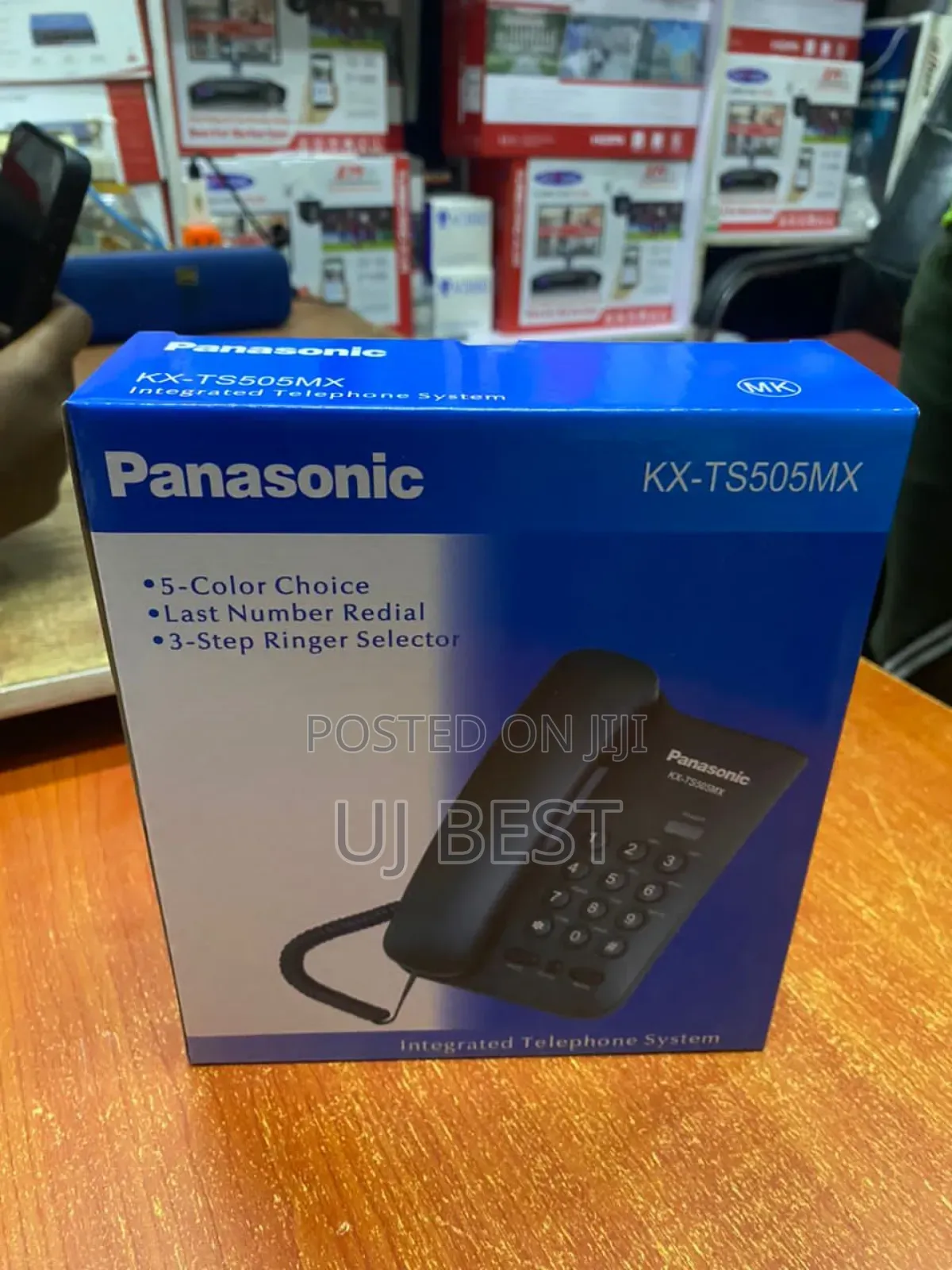 Panasonic's KX-TS505 MX Non-Display Intercom Phone -Black