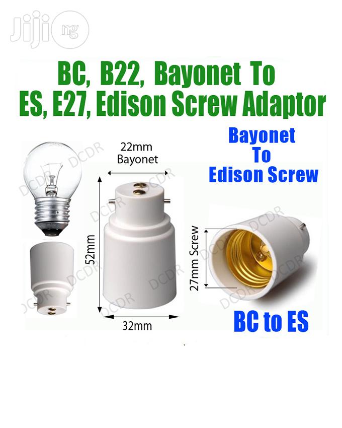 4 PCS Light Bulb Converter: B22 Adapter to E27 Light Bulb