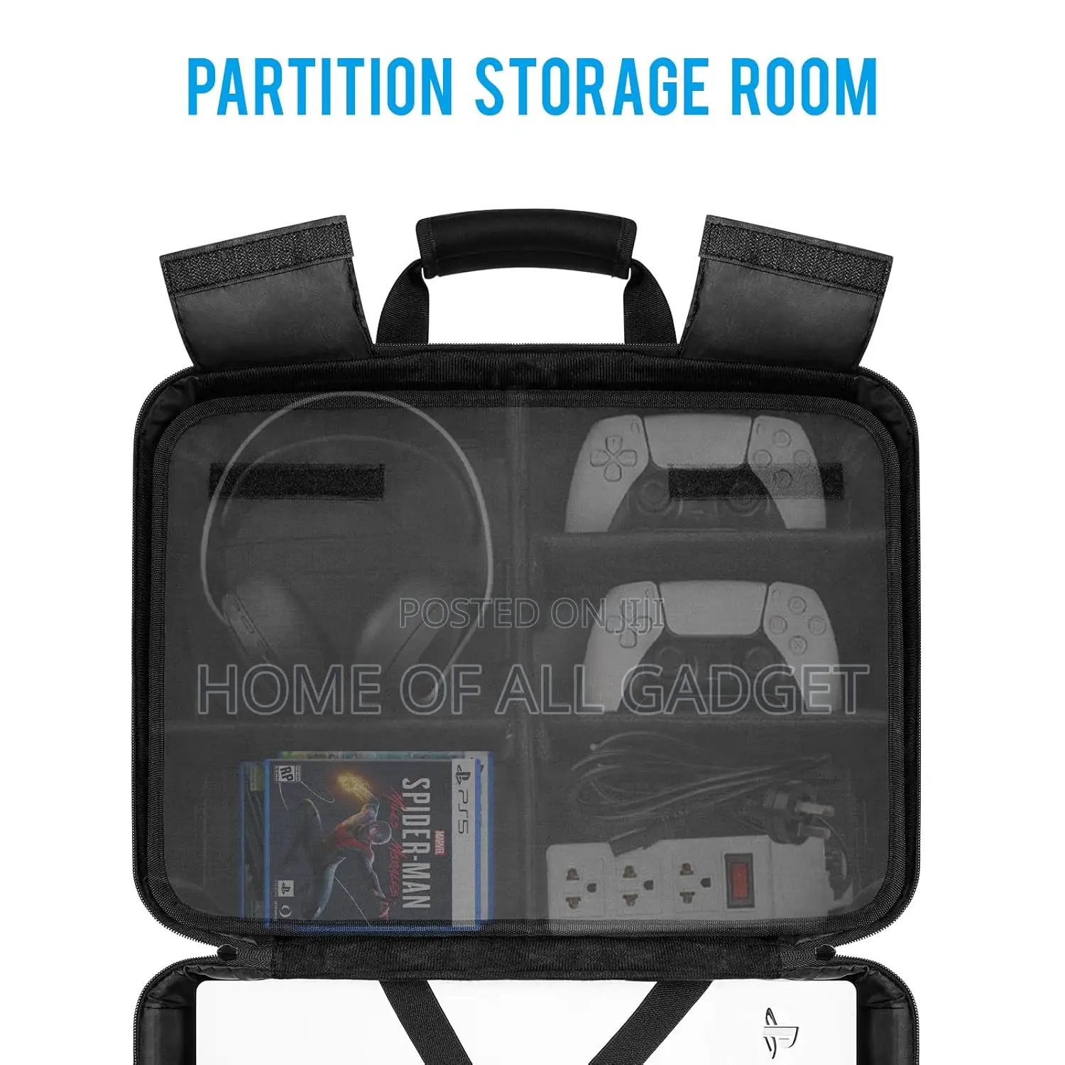 PS5 Carrying Case - Large Capacity Controller, Games, Headse
