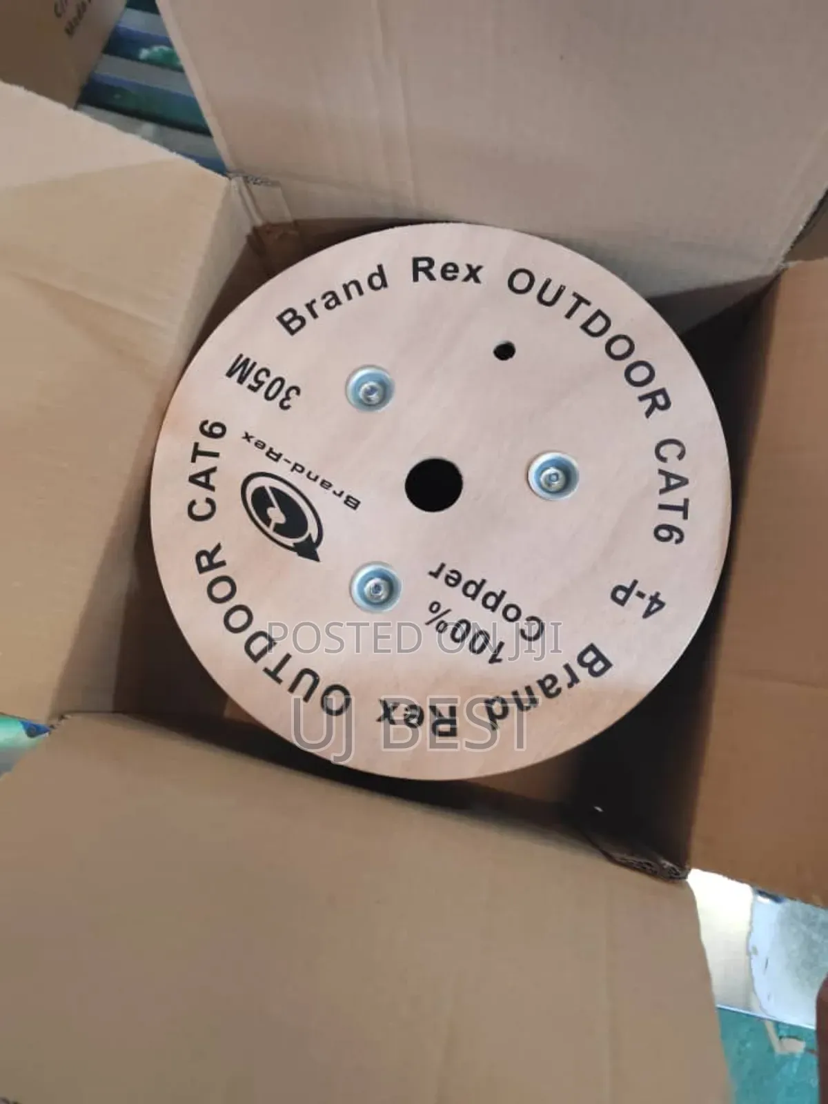 Cat6 BRAND REX Outdoor UTP Cable – 100% Copper