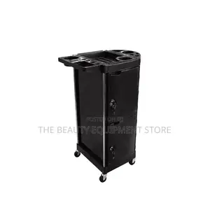 Professional Salon Trolley Black With Keys