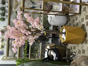 Standing Flower Pot With Cherry Blossom Flower