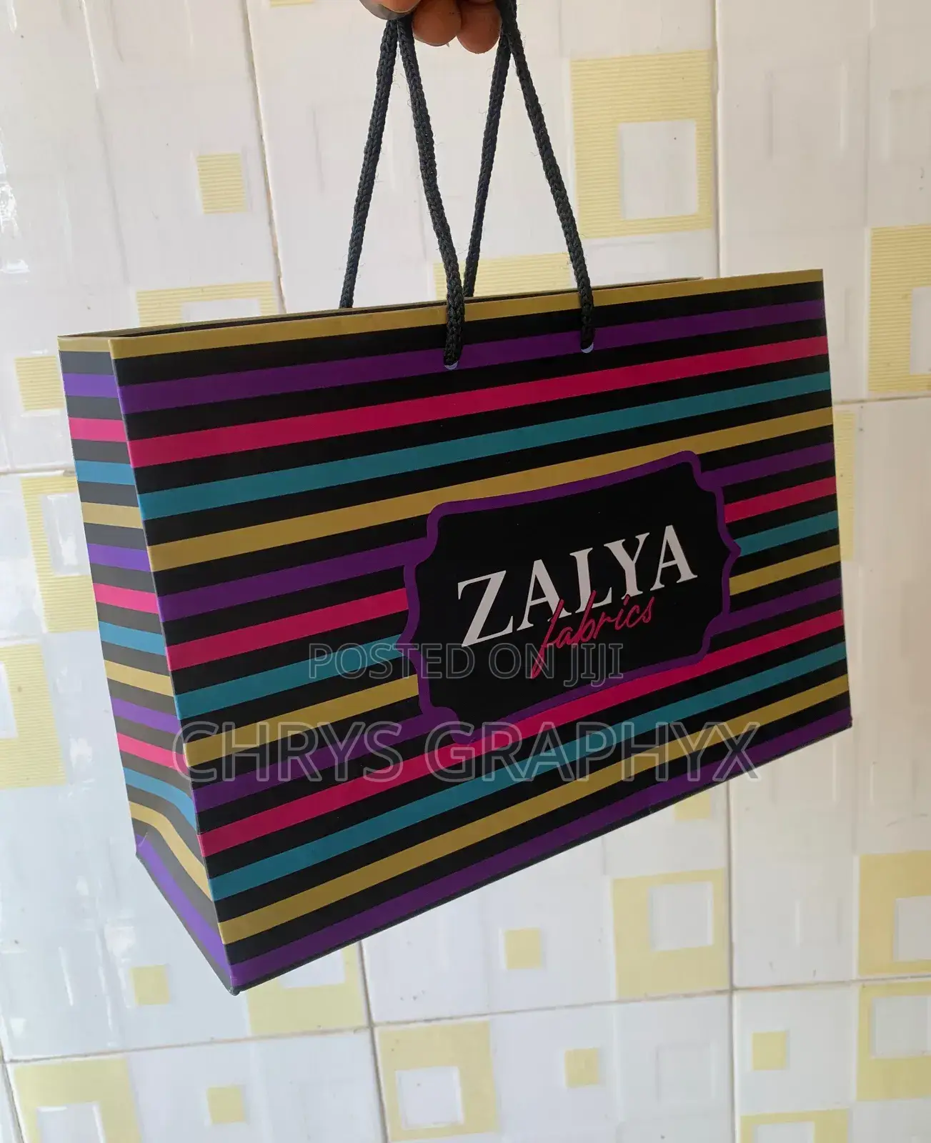 Custom Brand Nylons Paper Bag