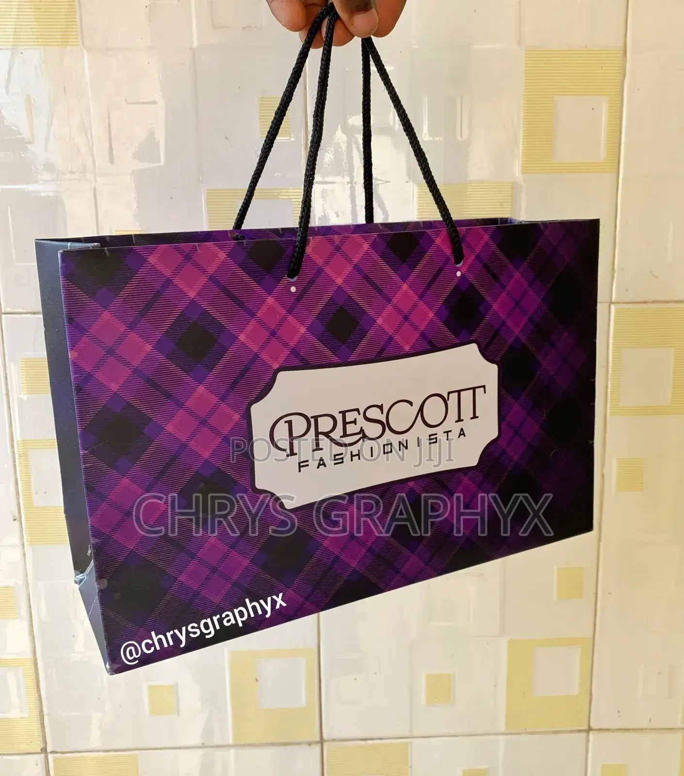 Custom Brand Nylons Paper Bag
