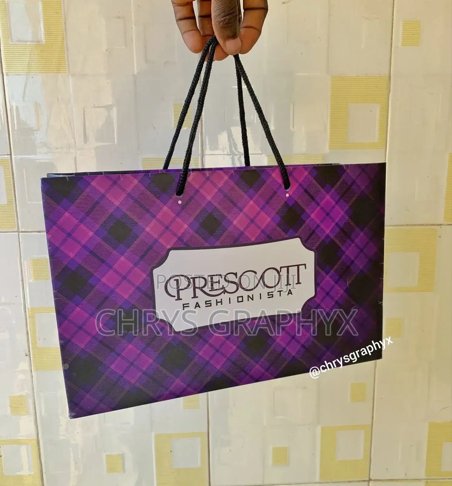Custom Brand Nylons Paper Bag