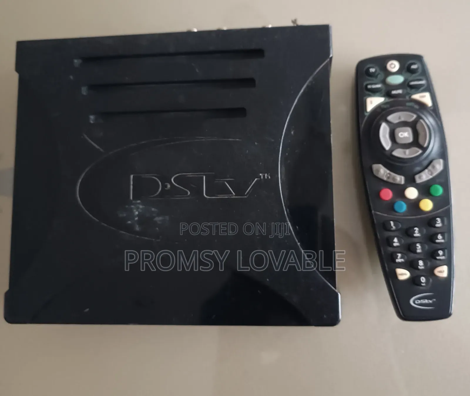 DSTV Decorder With Remote and Adapter, No Dish