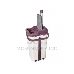 Microfiber Mop With Bucket,Clean Squeeze Handsfree(Big Size)