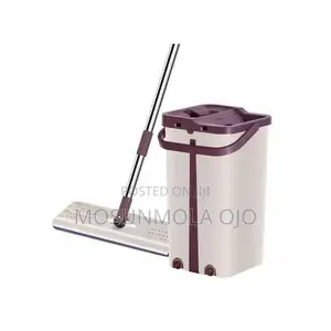 Microfiber Mop With Bucket,Clean Squeeze Handsfree(Big Size)