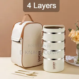 4layer Large Capacity Stainless Steel Lunch Box