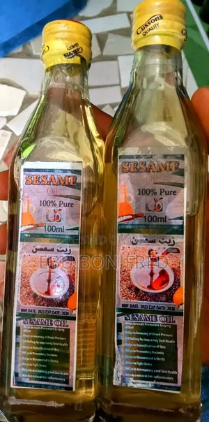 A Bottle of Sesame Seed Oil