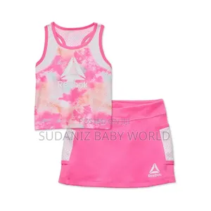 Reebok Toddler Girl Splatter Print Tank and Tennis Skort Set