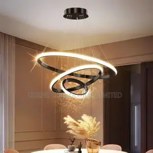 Modern Luxury Crystal Three Led Ring Chandelier Light