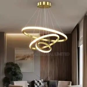 Modern Luxury Crystal Three Led Ring Chandelier Light