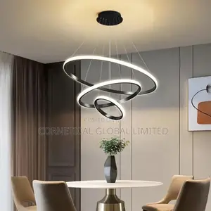 Modern Quality Ceiling Luxury Triple Ring LED Pendant Light