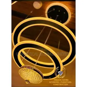 Quality Modern Luxury Three Drop Ring Pendant Light