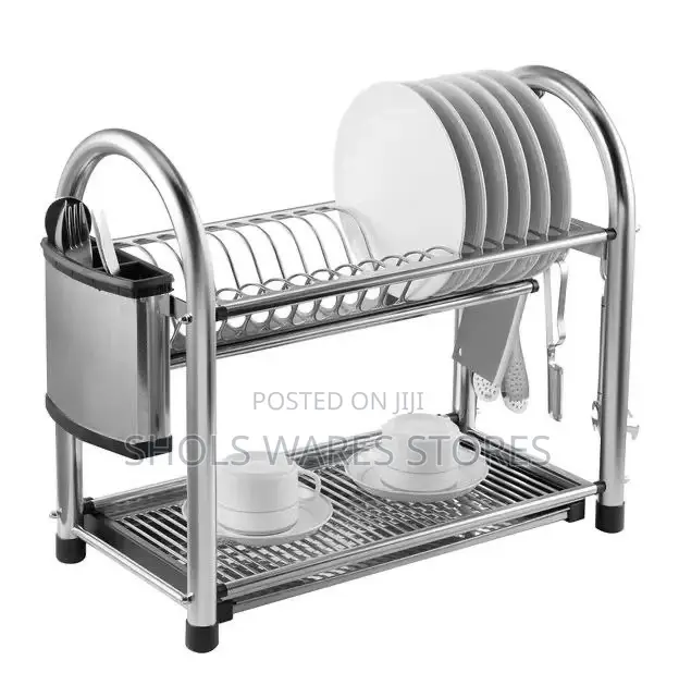 Quality Stainless Steel 2-Layer Dish Rack