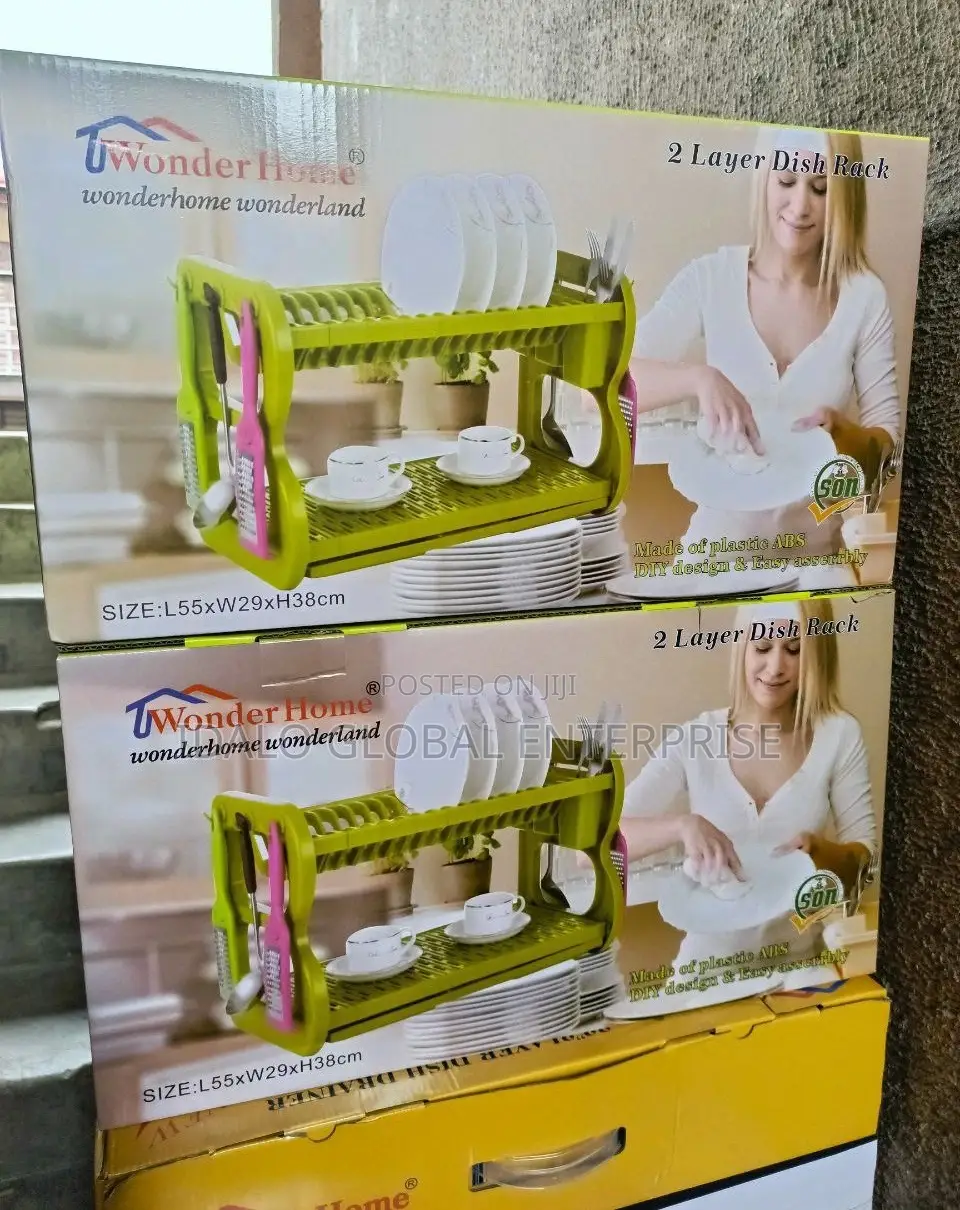 2 Tier Plastic Dish Rack