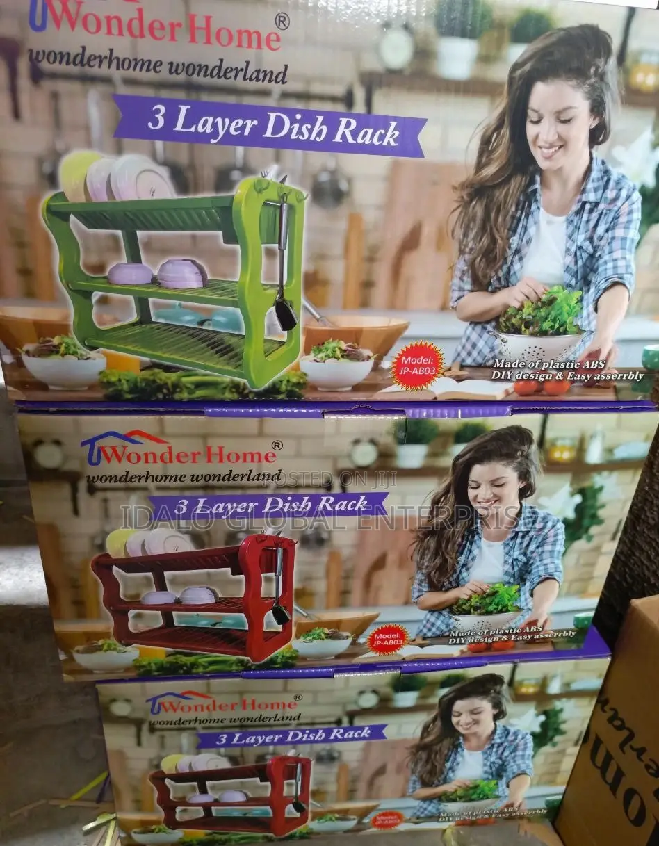 2 Tier Plastic Dish Rack