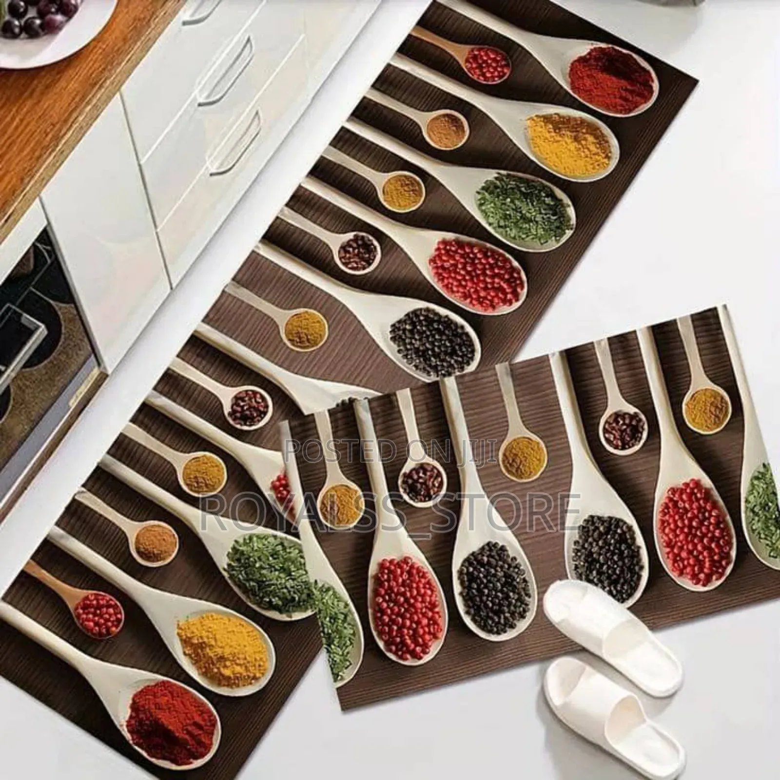 2in1 Anti Slip Absorbent Kitchen Mat Runner Mat for Kitchen