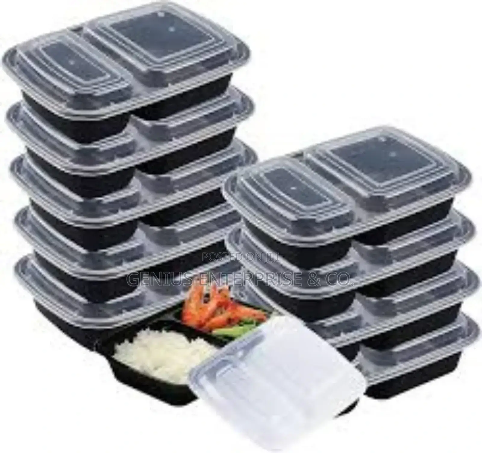 2 Compartment Takeaway Plate(100pcs)