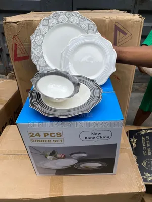 24pcs Stock Stoneware Dinner Set New Bone China