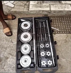 50kg Chrome Dumbbells and Barbell Set
