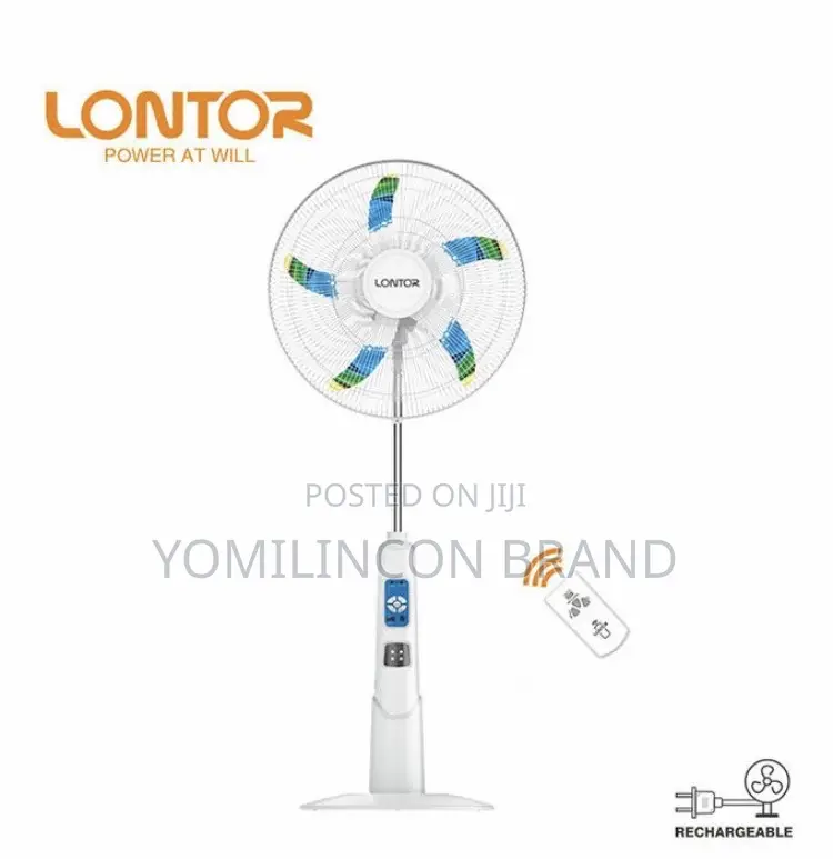 Lontor 18-inch Rechargeable Standing Fan - CTL-CF034-18-C