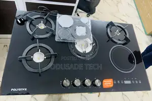 Suitable Polystar 4+1 Tempered Glass (Inverter) Built in Gas