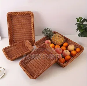 Rattan Woven Multipurpose Storage Baskets,For Bread 