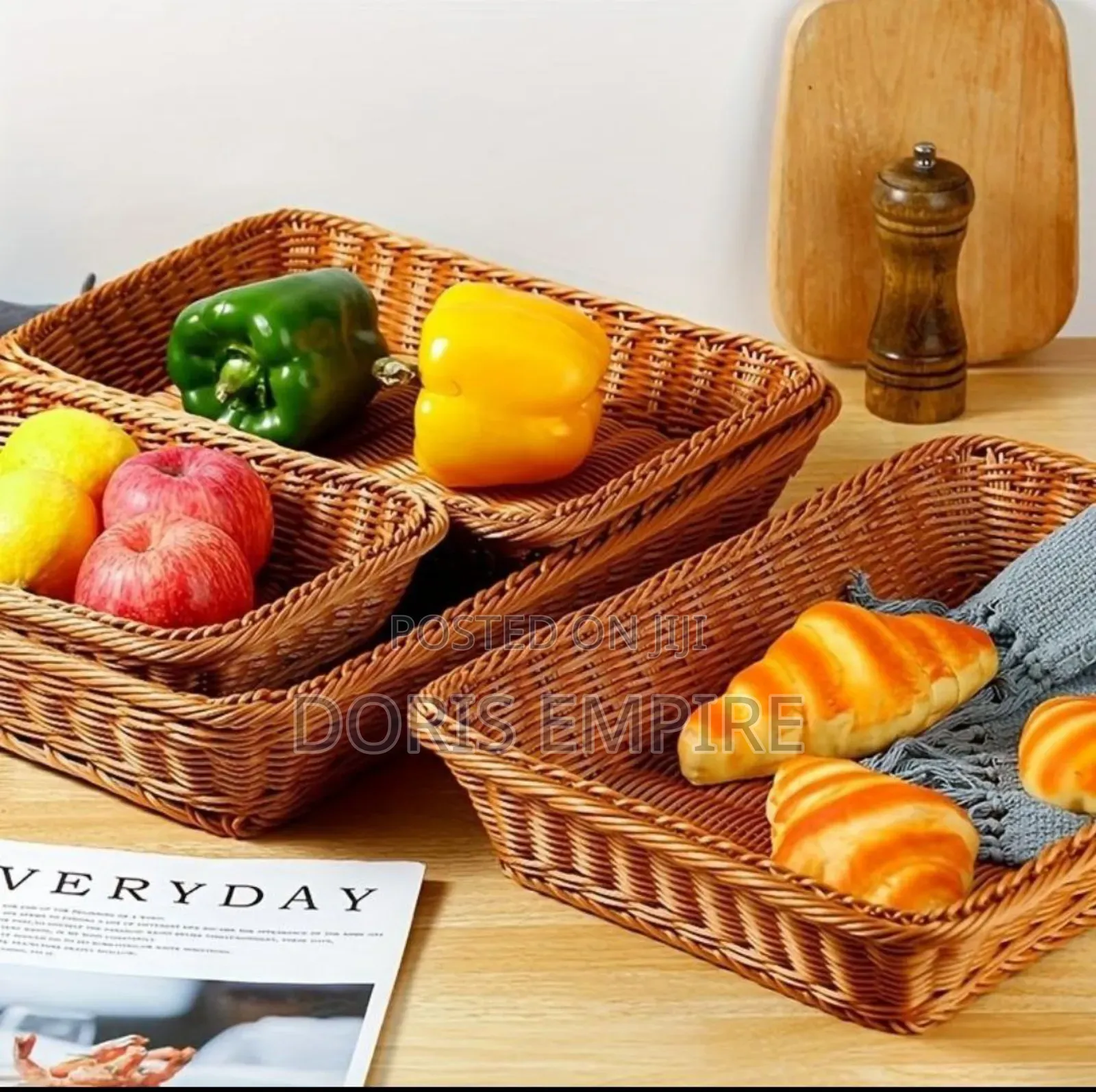 Rattan Woven Multipurpose Storage Baskets,For Bread 