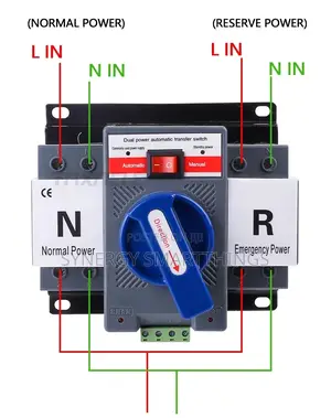 Dual Power Changeover Switch 2p 63a 400v Automatic Generator