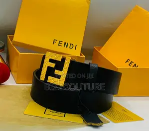 Original Fendi Black Adjustable Belts Is Avialable in Store