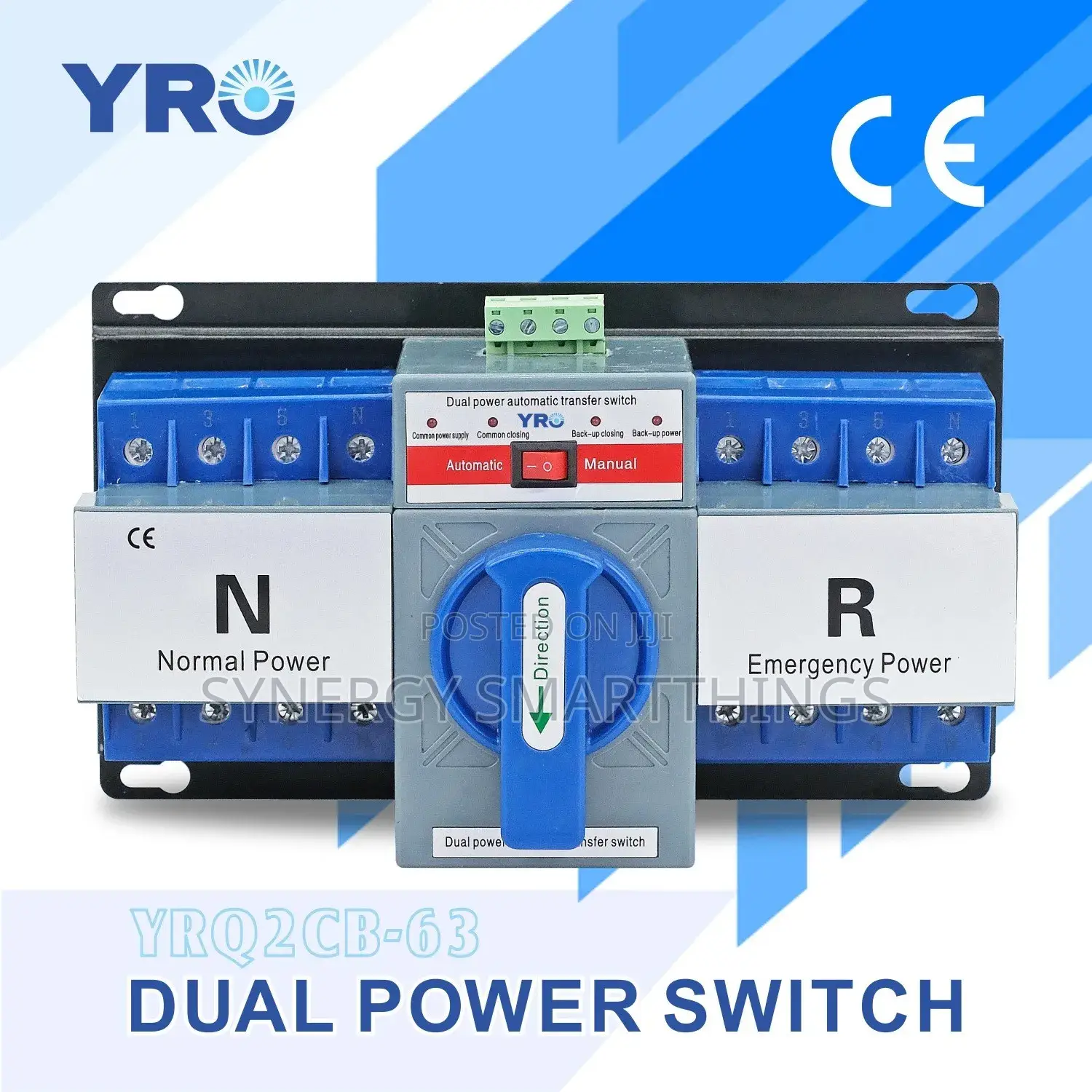 Dual Power Changeover Switch 2p to 4p 63a/100a Automatic Generator
