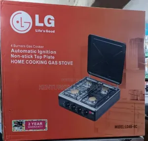 Lg 4 Burner Gas Cooker Automatic Ignition Nonstick Top Plate