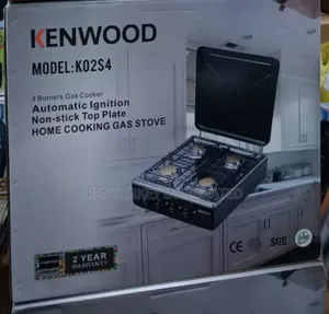 Kenwood 4 Burners Gas Cooker Automatic Ignition Non-Stick