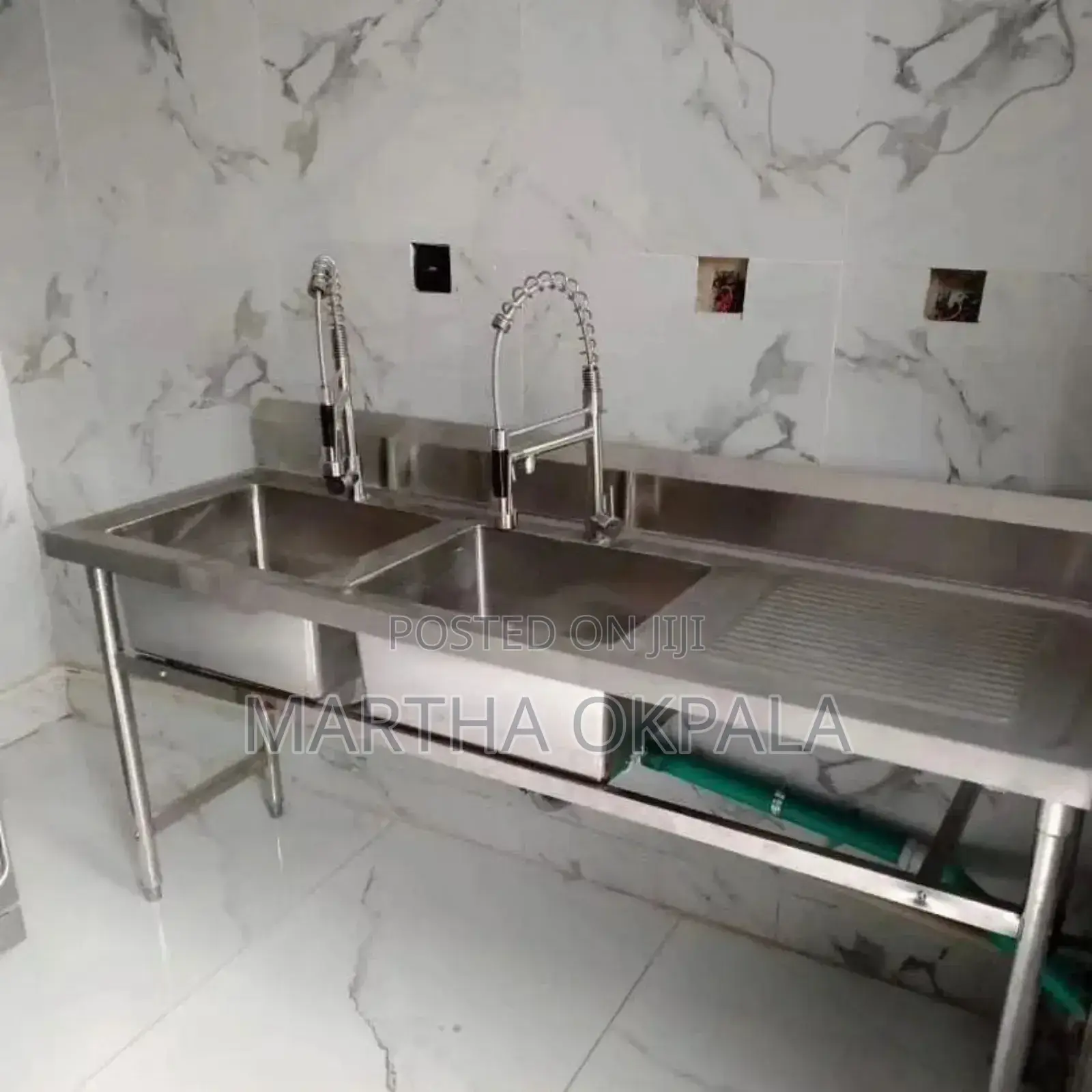 Commercial Double Sink Washer
