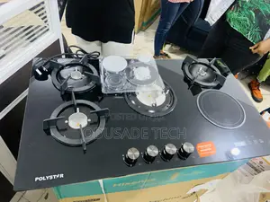 Quadpro Polystar 4+1 Tempered Glass (Inverter) Built in Gas