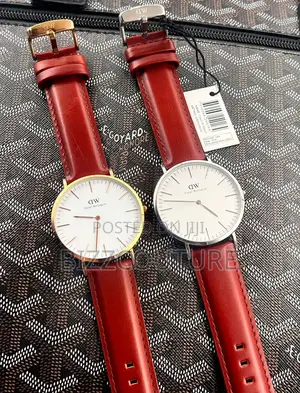 Photo - Daniel Wellington Brown Leather Flat Bazel Battery Watch