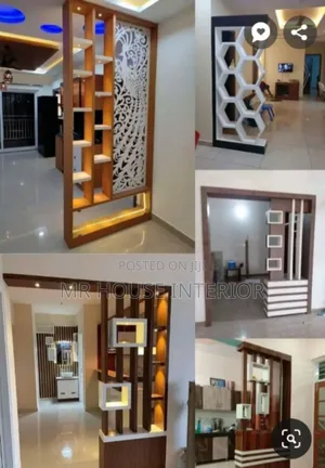 Modern Living Room Partition Wall Design