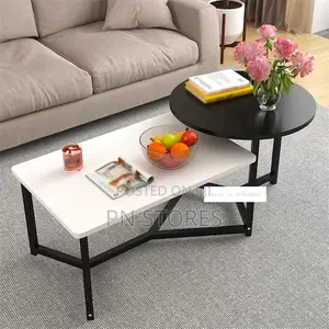 2in1 Beautiful Modern Faux Marble Center Table.