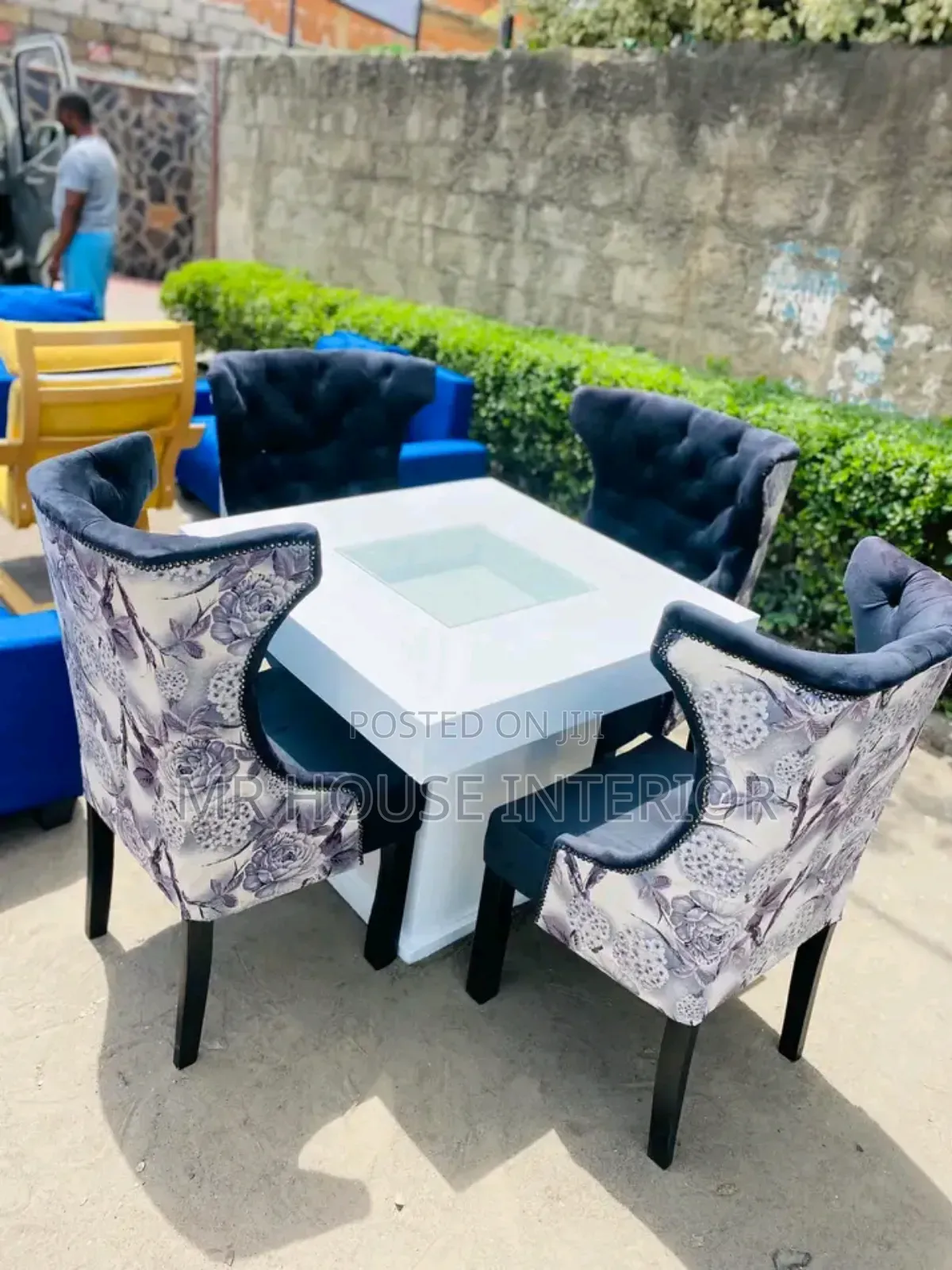 Four Seaters Glass Dining Table Available