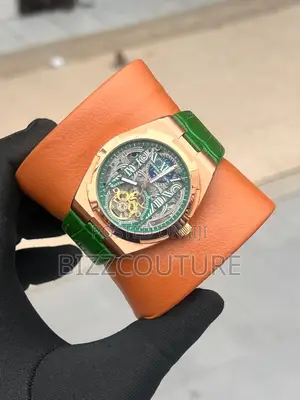 Vacheron Constantin Tourbillon Leather Skeletal Face Watch