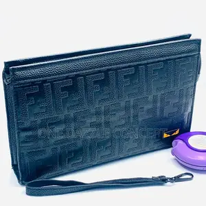 Leather Envelop Clutch Bag for Men