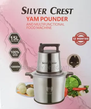 Silver Crest Yam Pounder and Multifunction Food Machine 15L