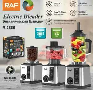 3-in-1 2.0litres Raf Electric Blender 2600watt 6blade R.2865